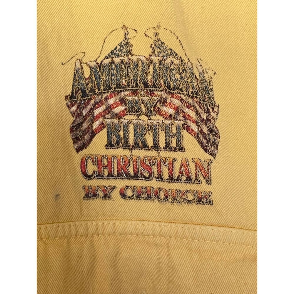 VTG Retro Sturgis 2003 South Dakota Yellow Motorcycle XXL Vest Jacket - Picture 7 of 9